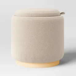 Round Upholstered Storage Ottoman - Room Essentials™ -RSH Decor Store GUEST 087322d3 2ff0 4664 9e8e d4cdfdcf7f6c