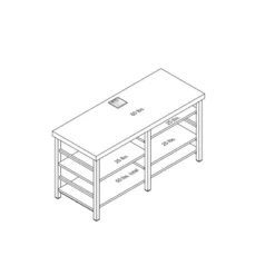 Adjustable Storage Dorm TV Stand For TVs Up To 50" Black Wood Grain Finish - Room Essentials™ -RSH Decor Store GUEST 0b3afdd0 91e5 48d6 8c98 460a3d135c4b