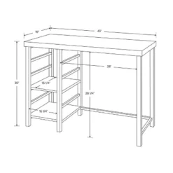 Adjustable Dorm Storage Desk Black - Room Essentials™ -RSH Decor Store GUEST 0cd0f56e b90b 43dc 9f4b 22a2e07f42d9