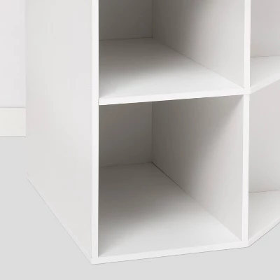 Corner Cube Bookshelf White - Room Essentials™ 5 Corner Cube Bookshelf White - Room Essentials™ - Image 3