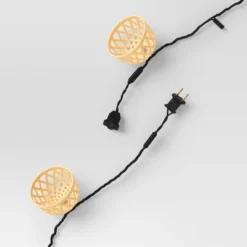 10ct Woven Shaded String Lights With Clear Bulbs - Room Essentials™: LED Lantern, Indoor/Outdoor Use, UL Listed -RSH Decor Store GUEST 1851056d 06c8 4c3c 9f89 8b4251df0839