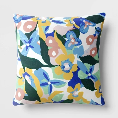 17"x17" Reversible Square Outdoor Pillow - Room Essentials™ 11 17"x17" Reversible Square Outdoor Pillow - Room Essentials™ - Image 9