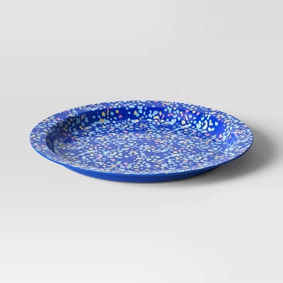 10.5" Plastic Terrazzo Candid Cobalt Dinner Plate Blue - Room Essentials™ 4 10.5" Plastic Terrazzo Candid Cobalt Dinner Plate Blue - Room Essentials™ - Image 2