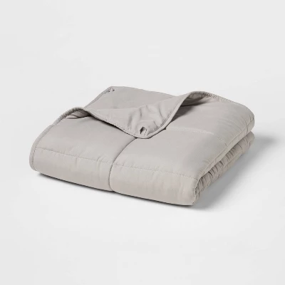 50"x70" 12lbs Weighted Blanket Gray - Room Essentials™ 4 50"x70" 12lbs Weighted Blanket Gray - Room Essentials™ - Image 2