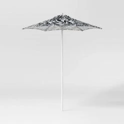 6' Round Outdoor Patio Market Umbrella With Black Pole - Room Essentials™ -RSH Decor Store GUEST 1ddd4d4f 9ceb 4c65 abd9 542adda8b215