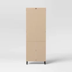 Mixed Material Library Bookcase With Doors Natural Wood - Room Essentials™ -RSH Decor Store GUEST 23b74d86 cbfd 400d be35 9dbee8824b78