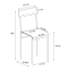 Set Of 2 Wavy Metal Dining Chair - Room Essentials™ -RSH Decor Store GUEST 244af39a 2acf 4be3 bda2 1dd25ed8d284