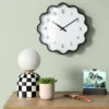 12" Wavy Wall Clock Black - Room Essentials™