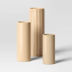 3pc Vase Set Ceramic Cylinder - Room Essentials™ -RSH Decor Store GUEST 27edfa8f efe3 48ad 8238 41029ca469d7