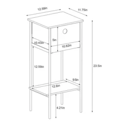 Fabric Bin Dorm Side Table Black Frame - Room Essentials™ -RSH Decor Store GUEST 29b2eed4 2a93 44ce 9a1d 5d6a80e003ca