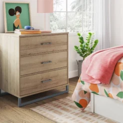 Mixed Material 3 Drawer Dresser - Room Essentials™ -RSH Decor Store GUEST 2ac59a8a 34a8 4a1e 9c55 f41f99711a8d