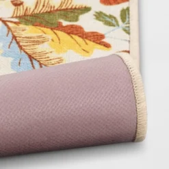 2'x3' Washable Leaf Harvest Scatter Woven Accent Rug Cream/Orange/Green - Room Essentials™ -RSH Decor Store GUEST 2c37c49b f83f 429e b4f7 240a2c37caff