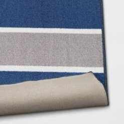 4'x5'6" Rugby Striped Accent Rug Gray/Blue - Room Essentials™ -RSH Decor Store GUEST 30c376bd 7116 4e6d 90f8 d2902e4d9874