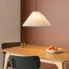 Pendant Lamp With Pleated Fabric Shade White - Room Essentials™