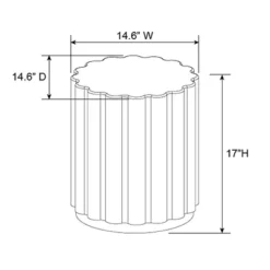 Scalloped Round Side Table Black - Room Essentials™ -RSH Decor Store GUEST 35dbe16d a6e0 4442 b3e0 021d2ca6586f