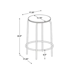 Set Of 2 24" Wood With And Metal Base Backless Counter Height Barstool Stool Natural - Room Essentials™ -RSH Decor Store GUEST 42c0294b 1f8a 45d6 8b54 fc8d33b0a5e9