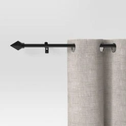 28"-48" Café Faceted Pyramid Rod Black - Room Essentials™ -RSH Decor Store GUEST 44380c64 42d2 4bc4 9db5 dddab8299ac7