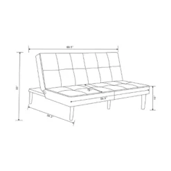 69" Tufted Dorm Futon Sofa - Room Essentials -RSH Decor Store GUEST 55248eb7 a62d 48d0 aee5 847a785f15df