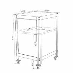 Metal Rolling Locker Dorm Storage Cabinet With Lock- Room Essentials™ -RSH Decor Store GUEST 5627d768 5276 494b 8ef6 0002932a65ef