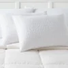 Standard/Queen Medium 2pk Plush Knit Bed Pillows White - Room Essentials™