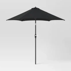 9'x9' Patio Market Umbrella - Black Pole - Room Essentials™ -RSH Decor Store GUEST 5f8c1ba4 b215 436e b405 cba09e084dfe