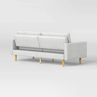 MidCentury Modern 78" Futon Sofa Light Gray - Room Essentials™ 5 MidCentury Modern 78" Futon Sofa Light Gray - Room Essentials™ - Image 3