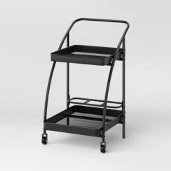 Metal Mesh Rolling Bar Outdoor Serving Cart Black - Room Essentials™ -RSH Decor Store GUEST 6f48bb1e eb2d 4241 9dd2 aaa44fa1d5ea