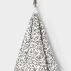 Quick Dry Floral Waffle Towel Black - Room Essentials™ -RSH Decor Store GUEST 6ffcbc52 81df 4e97 99a4 251e7bd3676f