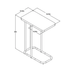 Mixed Material Wood And Metal Rectangle Top C Table Natural Wood - Room Essentials™ -RSH Decor Store GUEST 73cc377a a4d9 49ac be74 91a89483796a