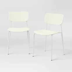 Set Of 2 Molded Plastic With Metal Base Dining Chair - Room Essentials™ 14 Set Of 2 Molded Plastic With Metal Base Dining Chair - Room Essentials™ -RSH Decor Store GUEST 7ccafcb2 0fc7 4546 9cf2 0dcc74aa8356