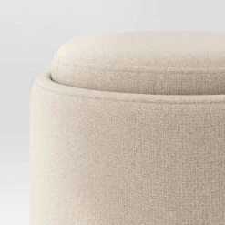 Round Upholstered Storage Ottoman - Room Essentials™ -RSH Decor Store GUEST 808a56aa cfb5 44f1 8938 cb0bb732c67d