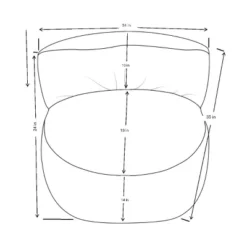 Memory Foam Filled Bean Bag Chair With Corduroy Cover Cream - Room Essentials™ -RSH Decor Store GUEST 80de7f1c 324f 43be ac1a a49ffdeecfbe