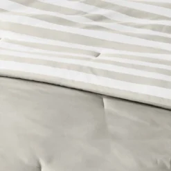 Microfiber Stripe Reversible Comforter - Room Essentials™ -RSH Decor Store GUEST 82bcf2a9 0c17 42fa ba71 515dd0b7e2a8