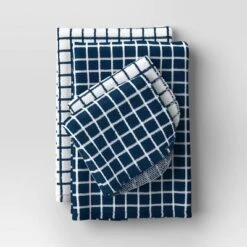 7pc Starter Kitchen Textile Set Dark Blue - Room Essentials™: Dish Towels, Hot Pads & Oven Mitts, Pot Holders, Kitchen Towels -RSH Decor Store GUEST 8b917fc5 ac34 4c38 a783 05cf161e7a6d