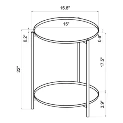 Metal Small Side Table With Shelf Black - Room Essentials™ -RSH Decor Store GUEST 993d4700 d34b 449a 8baa 1239a6d85a06