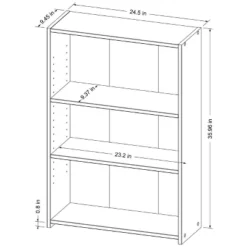 3 Shelf Bookcase - Room Essentials™ -RSH Decor Store GUEST 9ed5b68c d44f 47e2 a30a 58dc0e809a8d