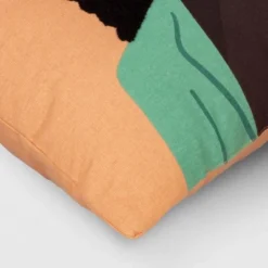 Square Woman With Pink Sunglasses Embroidered Cotton Square Throw Pillow Orange - Room Essentials™ -RSH Decor Store GUEST a6f6b4fe 8856 4da1 a756 896c58a74149