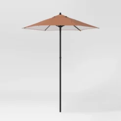 6' Round Outdoor Patio Market Umbrella With Black Pole - Room Essentials™ -RSH Decor Store GUEST a9f72ed9 92eb 4d5a 9adc 693141444350