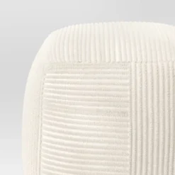 Ribbed Pouf Ottoman Cream - Room Essentials™ -RSH Decor Store GUEST ac45a9bf 7cb8 4970 9201 ba365ccd27c0