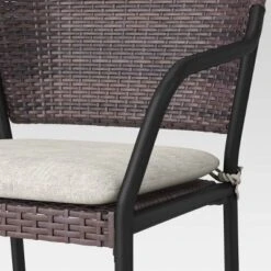 3pc Wicker Bistro Set With Cushions - Dark Brown - Room Essentials™ -RSH Decor Store GUEST aca2327f 450c 467e 991d 34e5a1b3a684