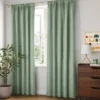 Room Darkening Heathered Thermal Window Curtain Panel Green - Room Essentials™ -RSH Decor Store GUEST b376f22c 72ec 444f ba95 40d66767fb29