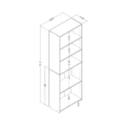 5 Shelf Bookcase Natural- Room Essentials™ -RSH Decor Store GUEST bb9bc2f4 e0ce 4653 8004 4457b303b3da