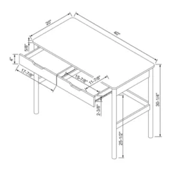 Scandi Desk With Drawers Natural - Room Essentials™ -RSH Decor Store GUEST beea9f5d 7625 47e1 b872 56b582b72025