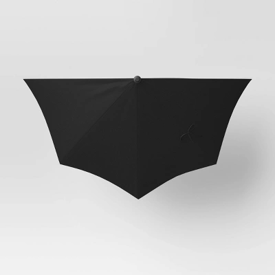 7.813'x8.83' Half Circle Patio Umbrella - Black Pole - Room Essentials™ 5 7.813'x8.83' Half Circle Patio Umbrella - Black Pole - Room Essentials™ - Image 3