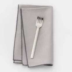 Squared Straight Fork - Room Essentials™: Stainless Steel Silverware, Reusable Flatware, Dishwasher-Safe, 7.87"