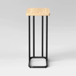 Mixed Material Wood And Metal Rectangle Top C Table Natural Wood - Room Essentials™ -RSH Decor Store GUEST c9ff1e55 46a8 48a8 a99f fcc015db26ab