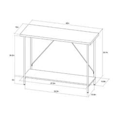 Wood And Metal Console Table Natural - Room Essentials™ -RSH Decor Store GUEST cf4abc5e a660 417f 808d 6fd92069618a