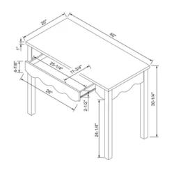 Wavy Writing Desk With Drawer Natural - Room Essentials™ -RSH Decor Store GUEST d2b9f128 959f 45ff b39c c03bf50c3572