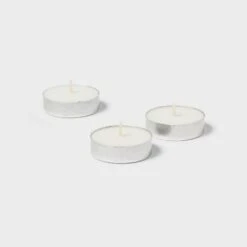 12pk Unscented Tealights White - Room Essentials™: Paraffin Wax, 4hr Burn Time, 1 Wick Tea Lights -RSH Decor Store GUEST d39b9dc0 3ef5 4097 b902 3cd9c49e2dcf