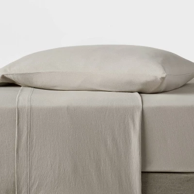 Twin XL Jersey Sheet Set - Room Essentials™ 3 Twin XL Jersey Sheet Set - Room Essentials™